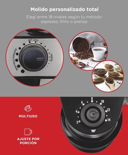 Molinillo De Café Eléctrico Hamilton Beach Acero Inoxidable 200W Muelas - 2
