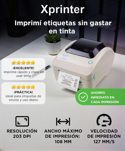 Impresora Térmica X-Printer XP-470B 108mm 127mm/s Imprime Códigos de Barras - 1