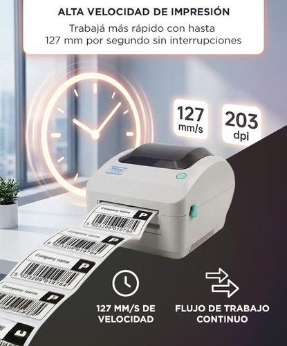 Impresora Térmica X-Printer XP-470B 108mm 127mm/s Imprime Códigos de Barras - 3