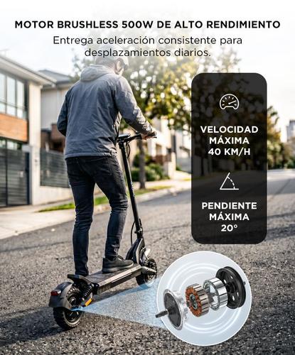 Monopatín Eléctrico Urbano Gadnic Suspensión Delantera Y Trasera Autonomía 40 km Motor 500W Velocidad 40 km/h - 3