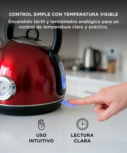 Pava Eléctrica Retro Gadnic Con Medidor  - 3