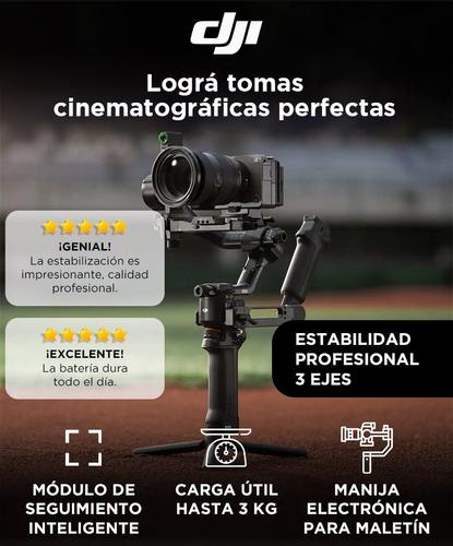 Estabilizador DJI RS 5 Combo Profesional 3 Ejes Carga 3 kg Seguimiento Inteligente Autonomia 14 Horas Pantalla Tactil - 1