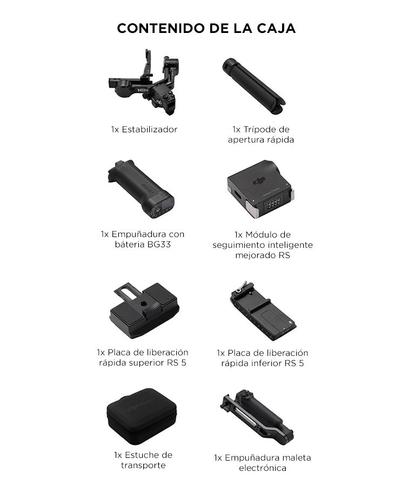Estabilizador DJI RS 5 Combo Profesional 3 Ejes Carga 3 kg Seguimiento Inteligente Autonomia 14 Horas Pantalla Tactil - 6