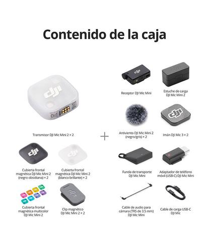 Mic Mini 2 DJI (2 TX + 1 RX Estándar + Estuche De Carga), Cancelación De Ruido, Conexión OsmoAudio - 6