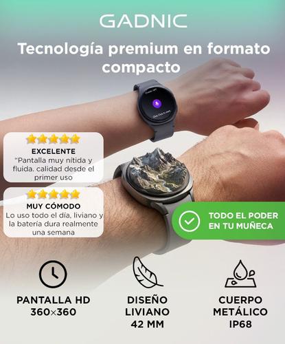 SmartWatch Gadnic Watch 8 Mini Presion Arterial NFC IP68 GPS Llamadas - 1