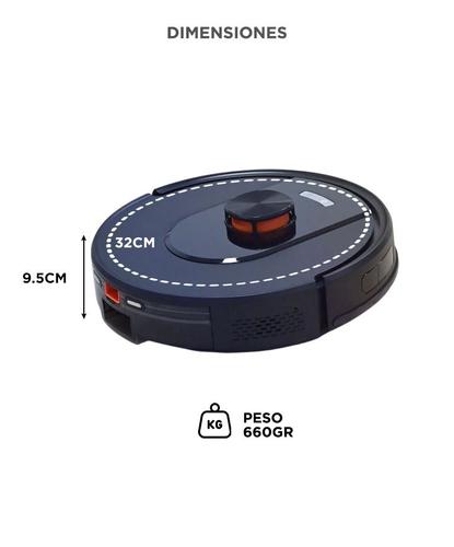 Aspiradora Trapeadora Robot Gadnic AC701 Con Base Carga Mapeo Inteligente - 5