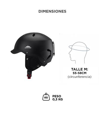 Casco Ski Snowboard  Southport by Gadnic Talle M 55 a 58 cm ABS EPS Ajuste 360  - 5