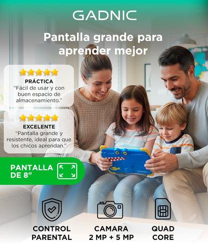 Tableta Digital Gadnic 4GB RAM 64GB Android 8 Pulgadas Usado - 1