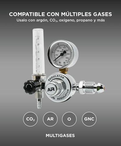 Válvula de Control con Caudalímetro Gadnic Reguladora Para Atal y Argón - 2