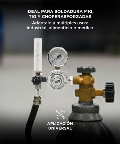 Válvula de Control con Caudalímetro Gadnic Reguladora Para Atal y Argón - 4