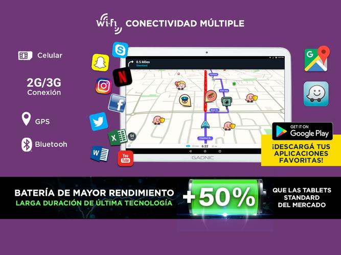 Tablet Gadnic Taurus Phone Gamer 3G Quadcore 32gb 2gb 10