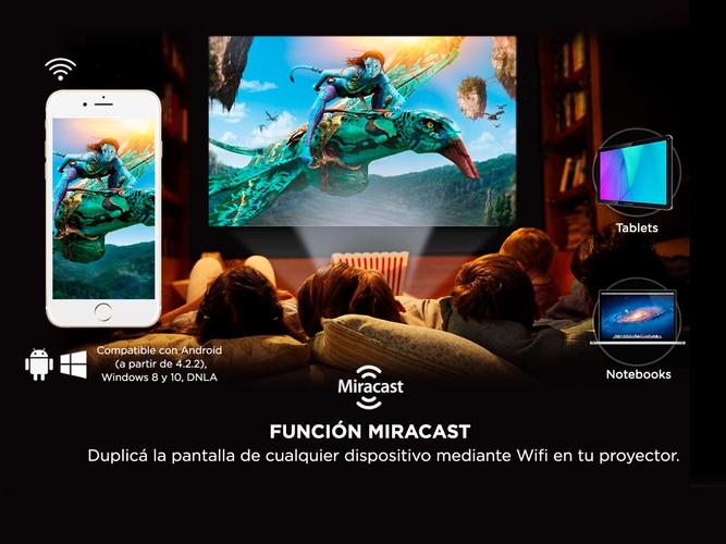 Proyector Gadnic Prolight 4500L Wifi + Teclado Inalámbrico - 6
