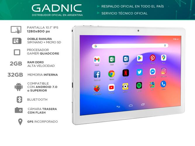 Tablet Gadnic Taurus Phone Gamer 3G Quadcore 32gb 2gb 10