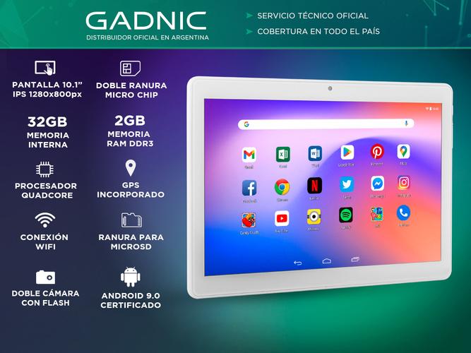 Tablet Gadnic Taurus Phone Gamer 3G Quadcore 32gb 2gb 10