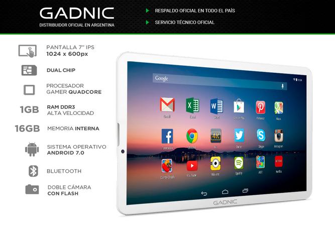 Tablet Gadnic Indus Phone 3G Quadcore 16gb 1gb 7