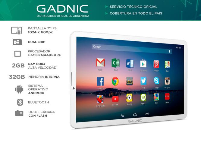 Tablet Gadnic Indus Phone 3G Quadcore 32gb 2gb 7