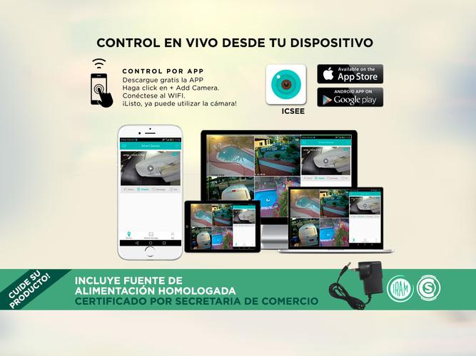 Cámara de Seguridad Gadnic SX37 Bullet Interior  Exterior IP WiFi Full HD Visión Nocturna - 2