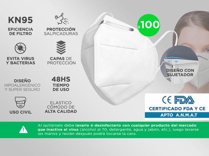 Barbijo KN95 x 100u - 1