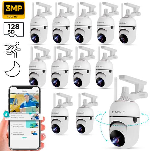 Kit x12 Cámara de Seguridad IP GADNIC Visión Nocturna HD Control por App - 0