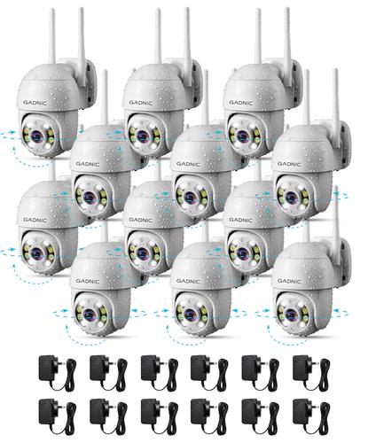 Kit x12 Cámaras de Seguridad Wifi IP Gadnic DM200W Full HD Motorizada - 6