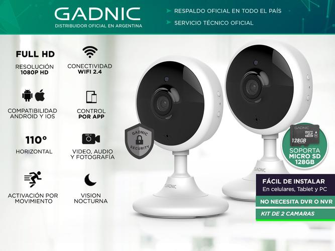 Camaras De Seguridad Baby Call x2 Gadnic 702 Full HD 1920x1080 - 1