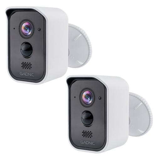 Kit x2 Camaras de Seguridad Gadnic 803 Recargable Inalambrica Full HD - 0