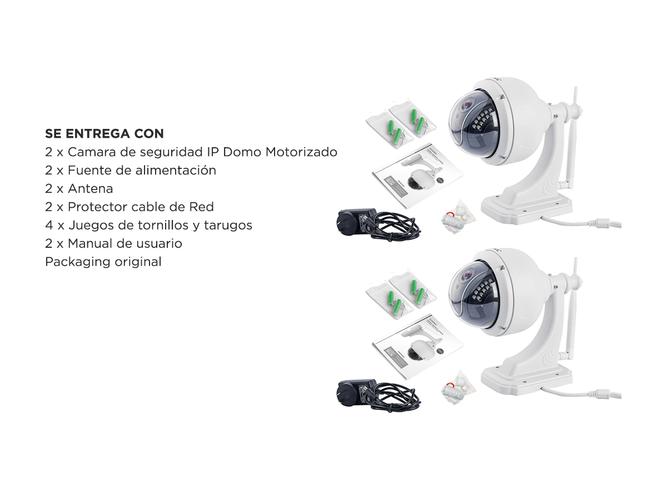 Kit x2 Cámaras de Seguridad Gadnic Domo con Vision Nocturna Wifi Full HD - 6