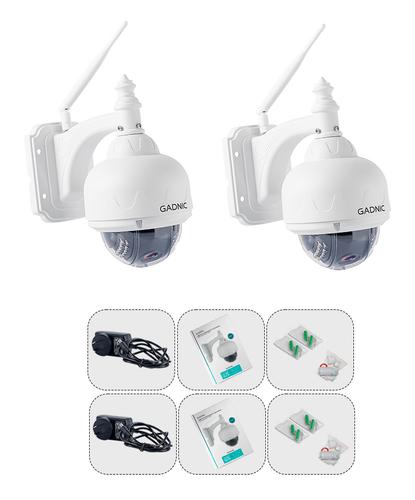 Kit x2 Cámaras de Seguridad Gadnic Domo con Vision Nocturna Wifi Full HD - 6