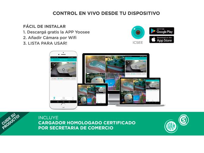 Camaras De Seguridad Gadnic CM200W x2 IP WIFI Exteriores HD 1080P - 5