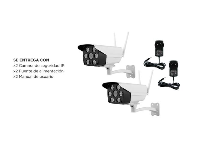 Camaras De Seguridad Gadnic CM200W x2 IP WIFI Exteriores HD 1080P - 6