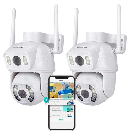 Kit 2 Cámaras De Seguridad Gadnic Doble Lente 4k - 0