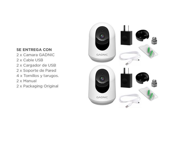 Kit x2 Cámaras de Seguridad Gadnic IP Motorizada 3MP Full HD Visión Nocturna - 6