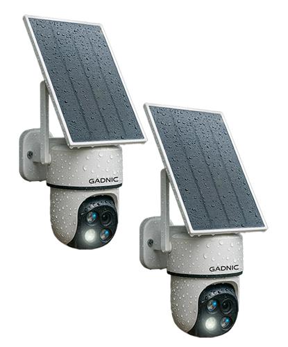 Cámara de Seguridad Solar Gadnic Lente Dual IP65 - 6