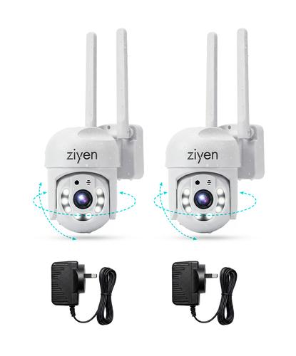 Kit x2 Camara De Seguridad Wifi Ziyen ZX39 2MP 1080p PTZ Movimiento 270 90 Vision Nocturna Audio Bidireccional Exterior - 6