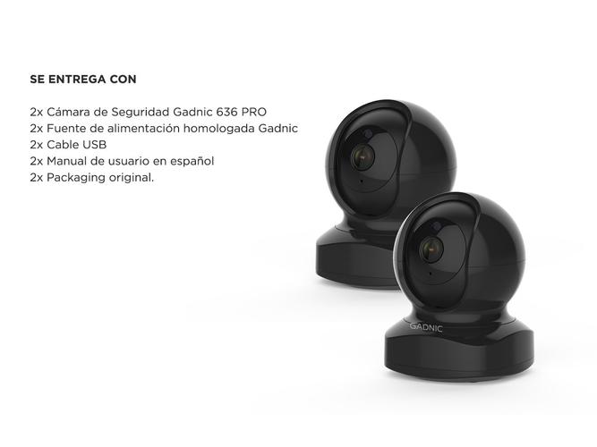 2x Camaras de Seguridad Gadnic Ip Wifi 1080p Full Hd Combo - 6