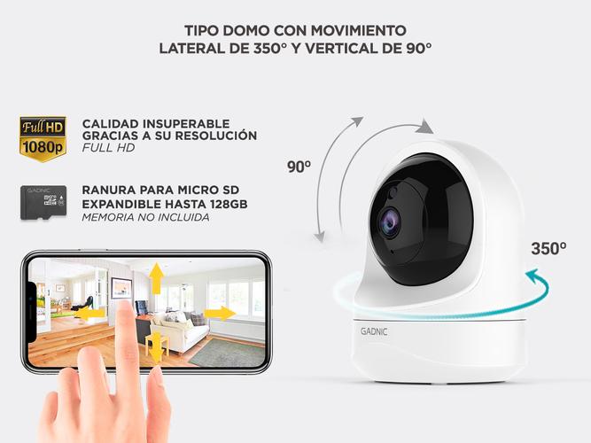 KIT 3 Cámaras de Seguridad Gadnic Wifi Visión Nocturna APP - 4