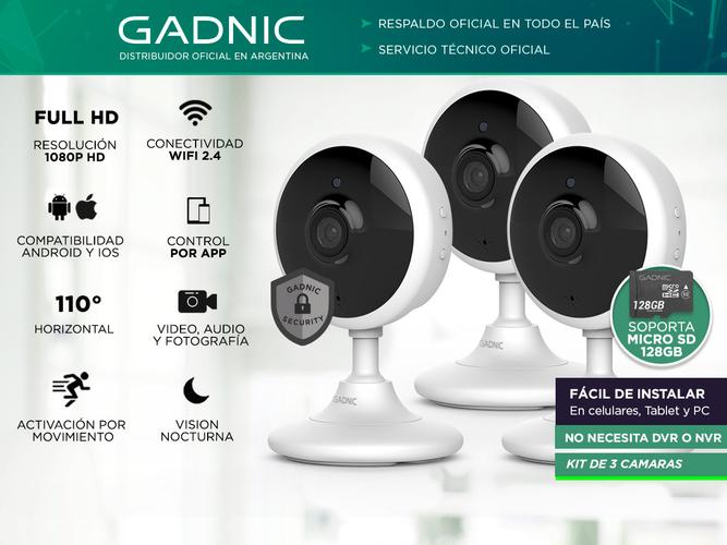 Camaras De Seguridad Baby Call x3 Gadnic 702 Full HD 1920x1080 - 1