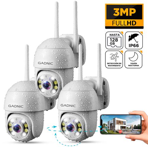  Camaras de Seguridad Wifi IP Gadnic DM200W x3 Full HD Motorizada - 0