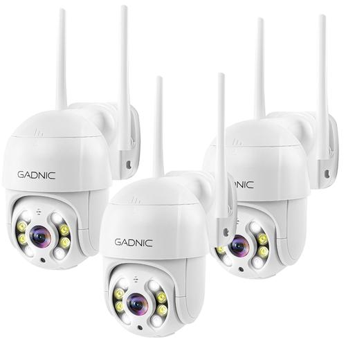  Camaras de Seguridad Wifi IP Gadnic DM200W x3 Full HD Motorizada - 0