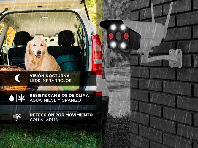 Camaras De Seguridad Gadnic CM200W x3 IP WIFI Exteriores HD 1080P - 3