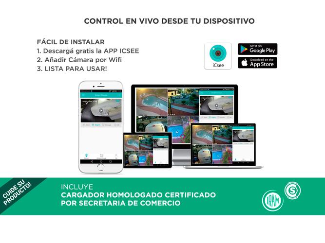 Camaras De Seguridad Gadnic CM200W x3 IP WIFI Exteriores HD 1080P - 5