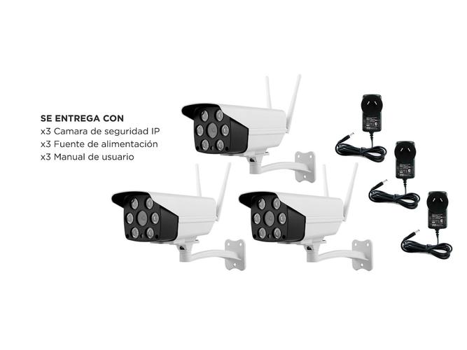 Camaras De Seguridad Gadnic CM200W x3 IP WIFI Exteriores HD 1080P - 6