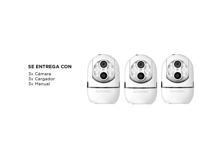 Kit X3 Cámaras de Seguridad Gadnic con Lente Dual - 6