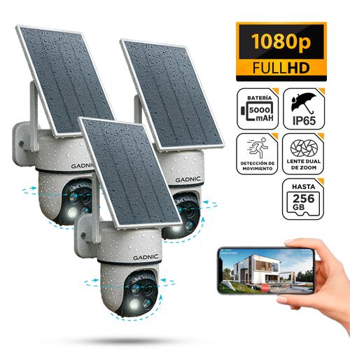 Cámara de Seguridad Solar Gadnic Lente Dual IP65 - 0
