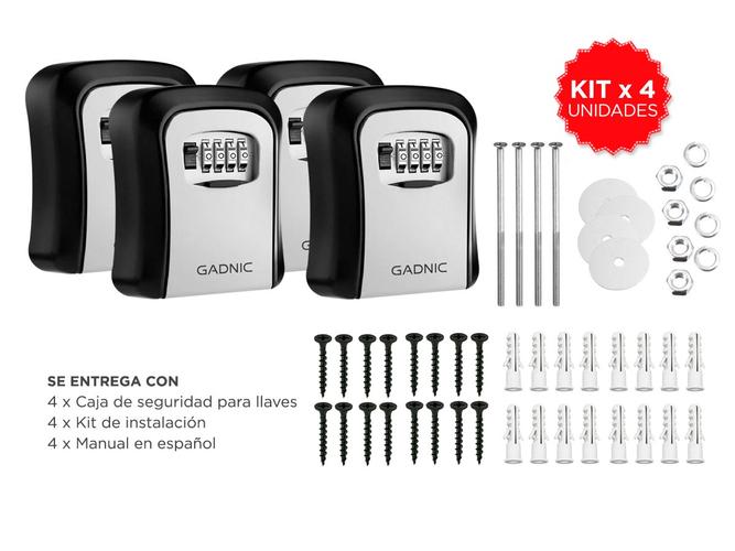 4x Caja Fuerte Para Llaves GADNIC E1 - 6