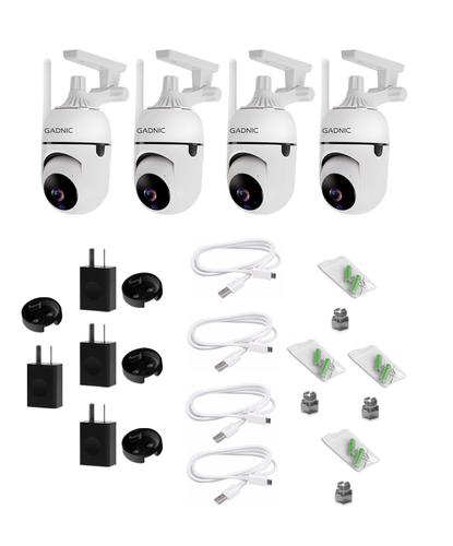 Kit x4 Cámara de Seguridad IP GADNIC Visión Nocturna HD Control por App - 6
