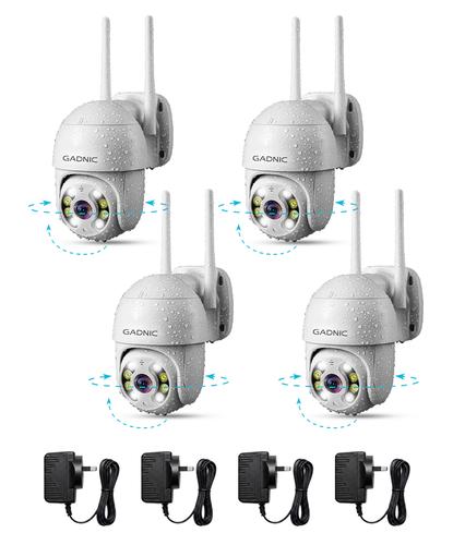 Kit x4 Cámaras De Seguridad Gadnic SX39 IP66 360° Visión Nocturna Full HD - 6