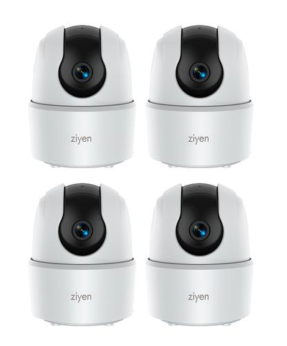 Kit De Cuatro Cámaras De Seguridad Interior Ziyen Wifi Vision Nocturna 2mp - 6