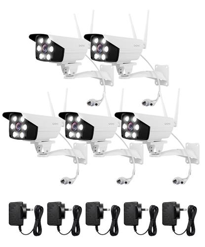 Kit x5 Camara de Seguridad Gadnic CM200W IP WIFI Exteriores HD 1080P - 6