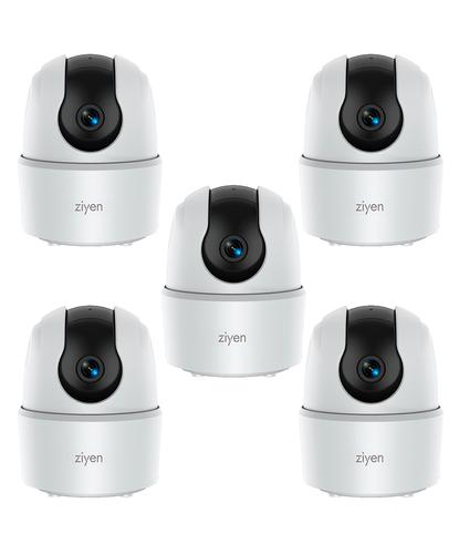 Kit x5 Cámaras De Seguridad Interior Ziyen WiFi Visión Nocturna 2mp - 6